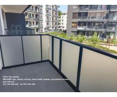 Folie matowe na szyby balkonowe -Oklejamy balkony Warszawa -Folia na szklany balkon - 20