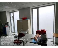 Folie matowe mrożone, folie matowe mleczne na okna łazienkowe Warszawa -Oklejamy - 12