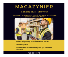Magazynier bez UDT