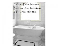 Folie matowe na okna łazienkowe Warszawa ,Oklejamy okno w łazience Folkos - 10
