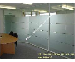 Oklejanie biur Płock, folie na ścianki działowe -Foliowanie folie Open Space - 17