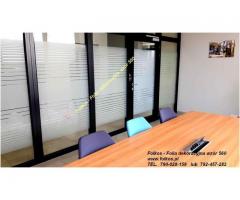 Oklejanie biur Łódź, Folkos folie okienne Łódź, folia na okna, drzwi, witryny.... - 9