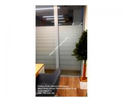 Oklejanie biur Warszawa -folia na ścianki działowe do biura -Oklejamy Folkos - 7