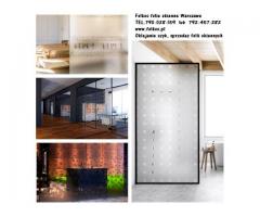 Oklejanie biur Warszawa -folia na ścianki działowe do biura -Oklejamy Folkos - 11