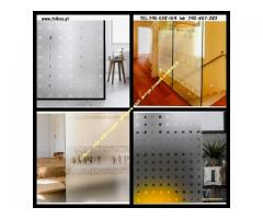 Oklejanie biur Warszawa -folia na ścianki działowe do biura -Oklejamy Folkos - 14