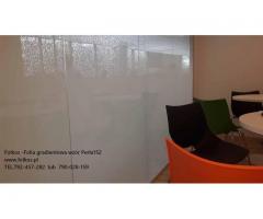 Oklejanie biur Warszawa -folia na ścianki działowe do biura -Oklejamy Folkos - 23