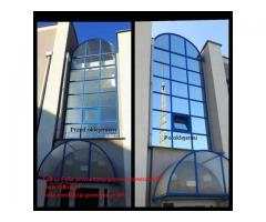 Oklejanie szyb Warszawa, folie okienne Folkos-folie na okna, balkony, witryny, ścianki biurowe.... - 15