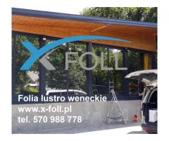 Folia okienna lustro weneckie przeciwsłoneczna