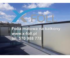 Folia matowa na okna i balkony