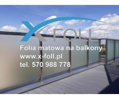 Folia matowa na okna i balkony