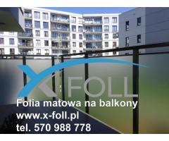 Folia matowa na okna i balkony