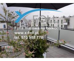 Folia matowa na okna i balkony