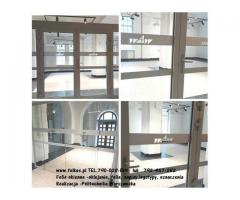 Folie okienne Marki -Oklejanie szyb, witryn, balkonów ....Warszawa i okolice  -Folie okienne Folkos - 21