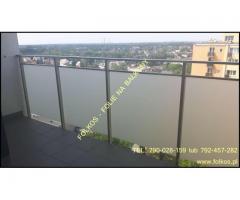 Folie na balkon Warszawa Oklejamy Obrzeżna, Kłobucka, Cybernetyki, Postepu