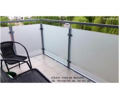 Oklejamy balkony Warszawa - Folie matowe na szyby balkonowe Warszawa Folkos - 7