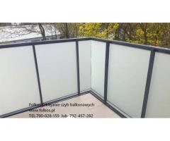 Oklejamy balkony Warszawa - Folie matowe na szyby balkonowe Warszawa Folkos - 9