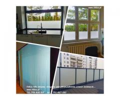 Oklejamy balkony Warszawa - Folie matowe na szyby balkonowe Warszawa Folkos - 11