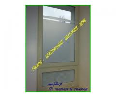 Folia matowa na okna łazienkowe Warszawa- OKlejamy , folia zapewniajaca prywatność - 6