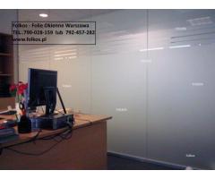 Folie okienne Warszawa -Oklejamy okna, drzwi, witryny, balkony, scianki biurowe... - 9